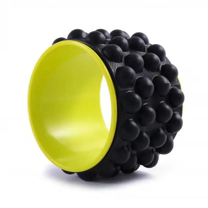 Yogahjul og massasjerulle for rygg